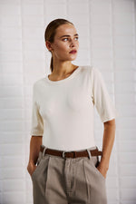 Afbeelding in Gallery-weergave laden, WBLLullu SS Tee 1273 Pearled Ivory
