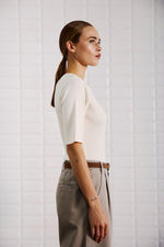 Afbeelding in Gallery-weergave laden, WBLLullu SS Tee 1273 Pearled Ivory
