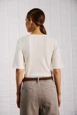 Afbeelding in Gallery-weergave laden, WBLLullu SS Tee 1273 Pearled Ivory

