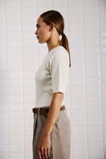 Afbeelding in Gallery-weergave laden, WBLLullu SS Tee 1273 Pearled Ivory
