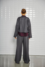 Afbeelding in Gallery-weergave laden, WBLMagnolia Tailored Jacket 1442 Midnight Grey
