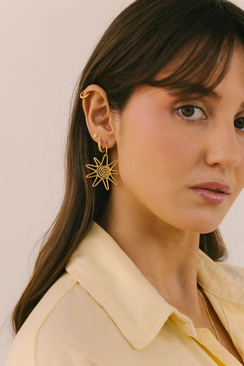 Sol Stud WTPS074YBGP0 Gold Plated
