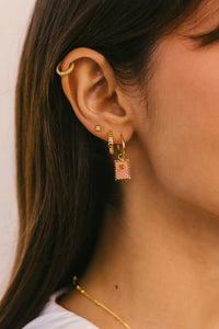 Selo Hoop Earring WTHP188YBGP0 Gold Plated