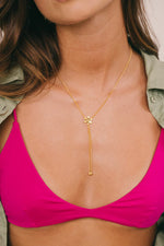 Afbeelding in Gallery-weergave laden, Botanic Necklace WTNK091 Gold Plated
