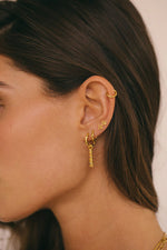 Afbeelding in Gallery-weergave laden, Floral Duo Stud PER STUK WTPS051 Gold Plated
