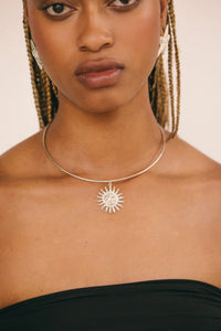 Golden Hour Choker WTCK001 Silver