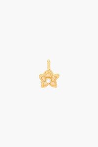 Flower With Pearl Stud WTER064YBGP0