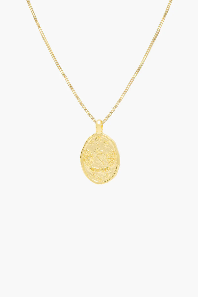 Gitano Coin Necklace (set) WTPD116YBGP0 Gold Plated