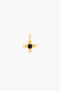 Timeless Black Stud Earring WTPS023YBGP0 Gold Plated