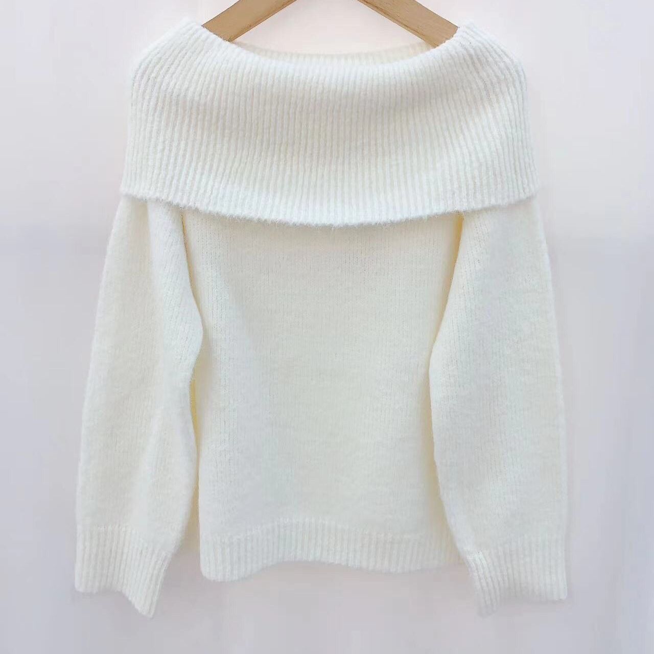 Knitted Sweater Big Col 1281