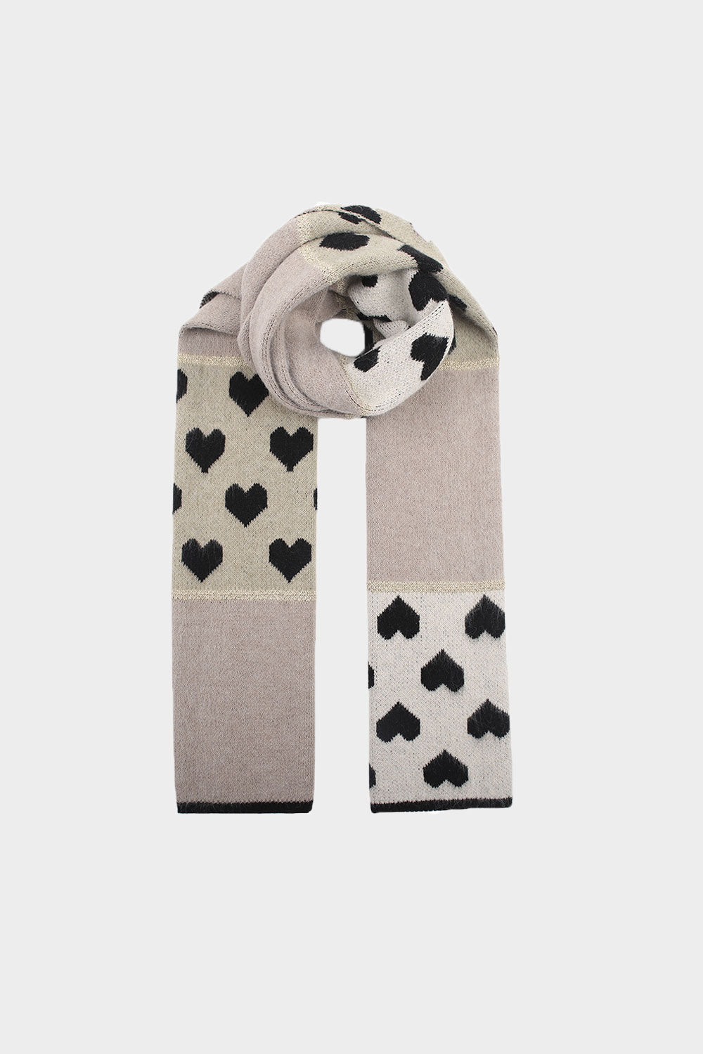 Sjaal Hartjes 9396 Taupe