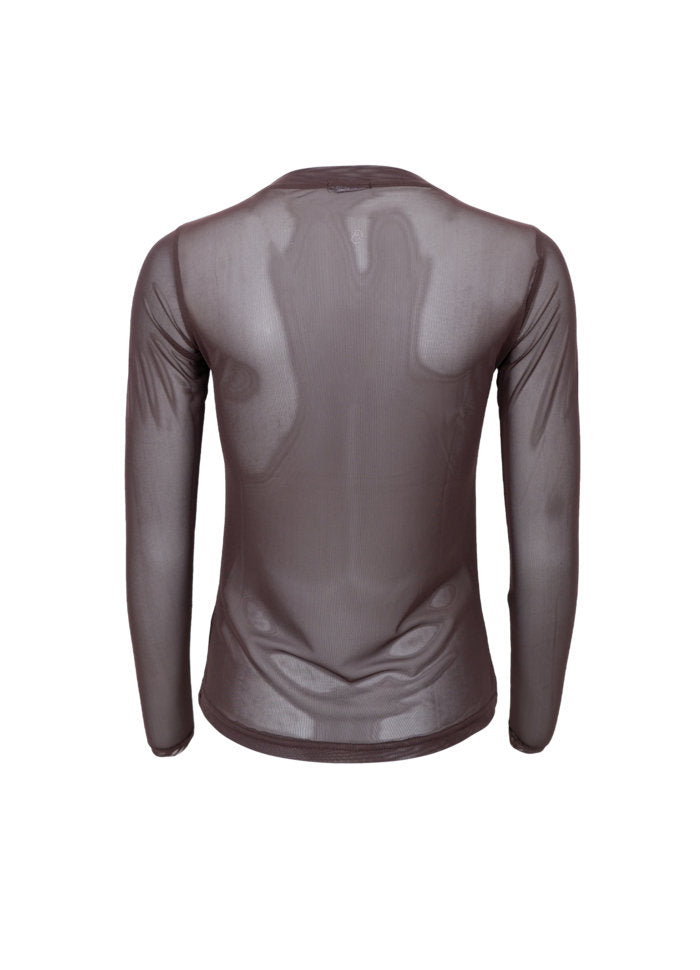 BCannie Mesh Blouse 3846 Coffee