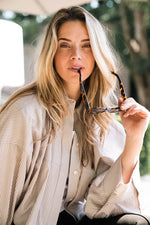 Afbeelding in Gallery-weergave laden, Blouse Annabeth Beige Stripe
