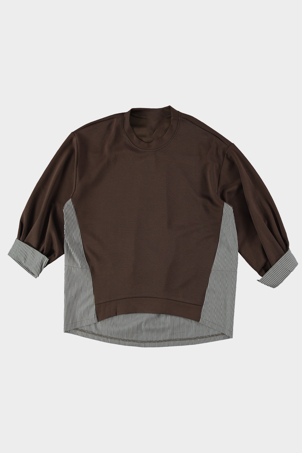 Sweater achterkant streep 2109 Choco