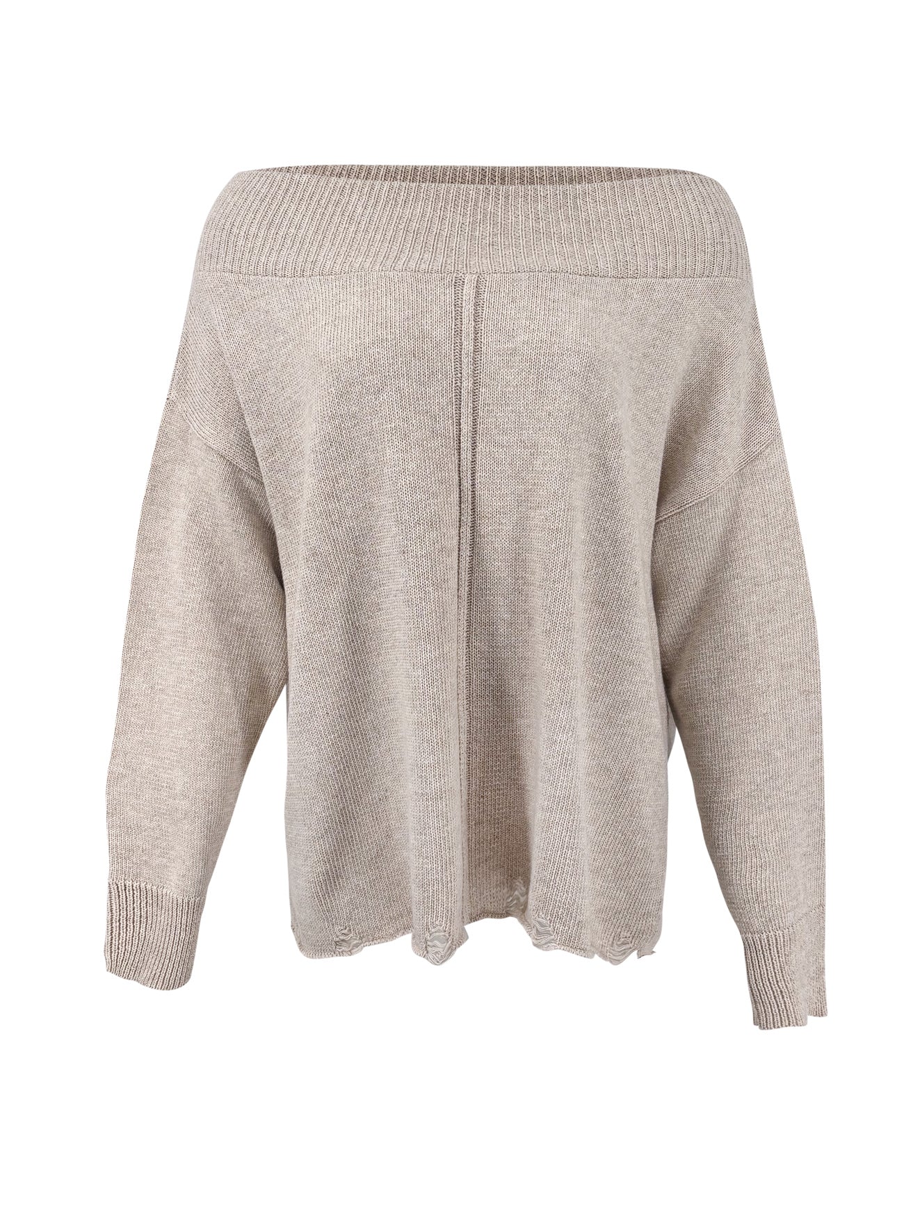 Lola Off Shoulder Sweater 22577 Light Beige