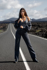 Afbeelding in Gallery-weergave laden, Cleo Boilersuit 22502 Dark grey
