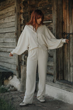 Afbeelding in Gallery-weergave laden, Levy Wide Pants 20087 Light Beige
