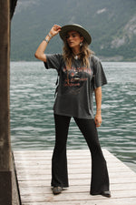 Afbeelding in Gallery-weergave laden, Dean Rib Flared Pants 20088 Black
