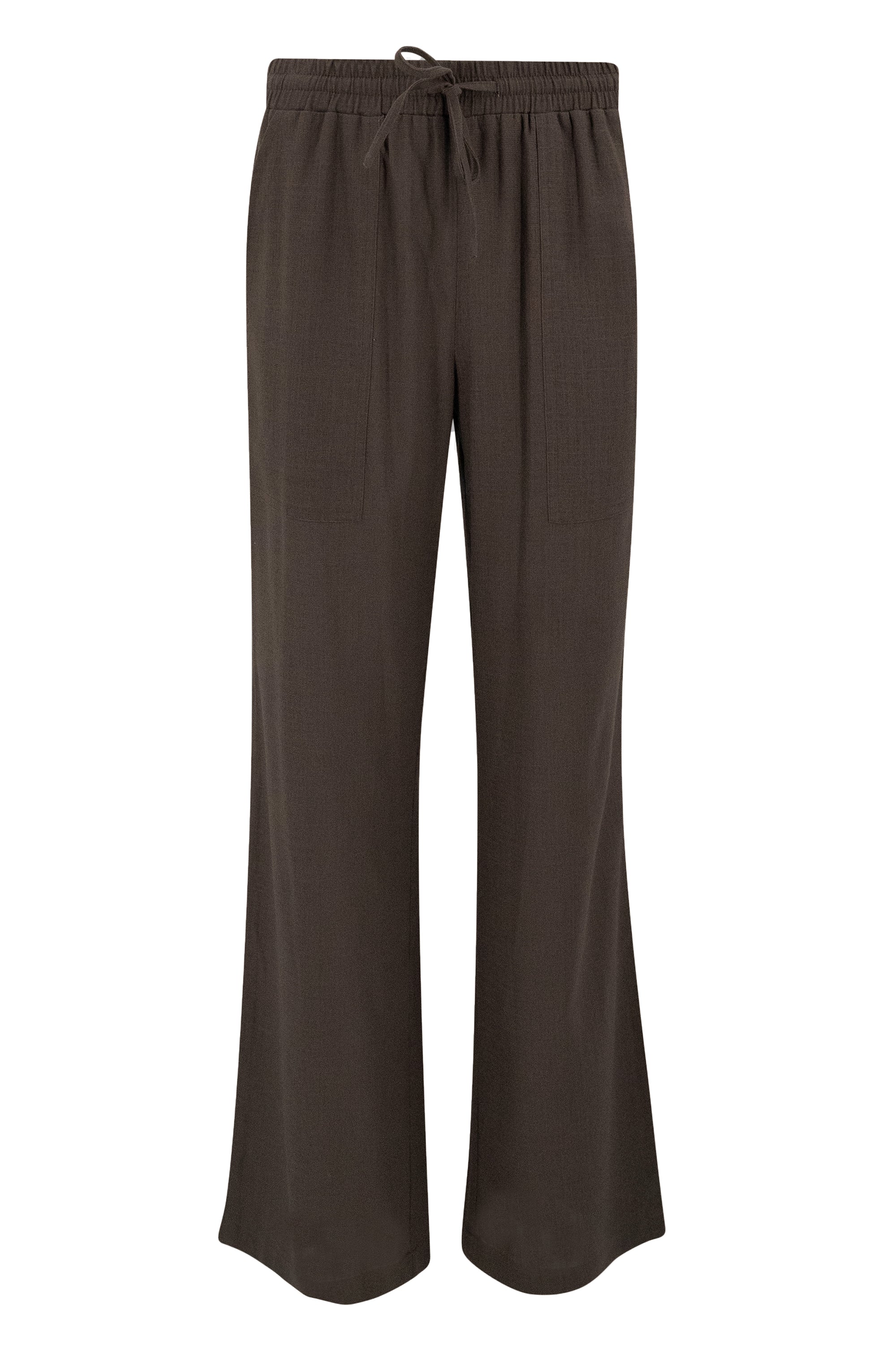 Lyana Linen Pants 20096 Dark Taupe