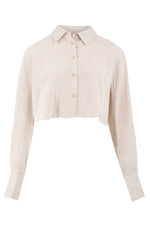 Afbeelding in Gallery-weergave laden, Seth Cropped Blouse MNO1256 Beige
