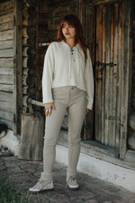 Afbeelding in Gallery-weergave laden, Myles PU Pants 20085-1 Beige
