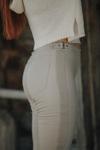 Myles PU Pants 20085-1 Beige