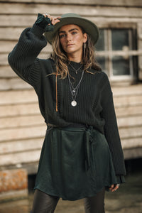 Abbey Knitted Pullover 9100 Dark Green