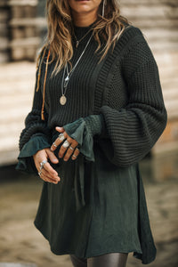 Abbey Knitted Pullover 9100 Dark Green