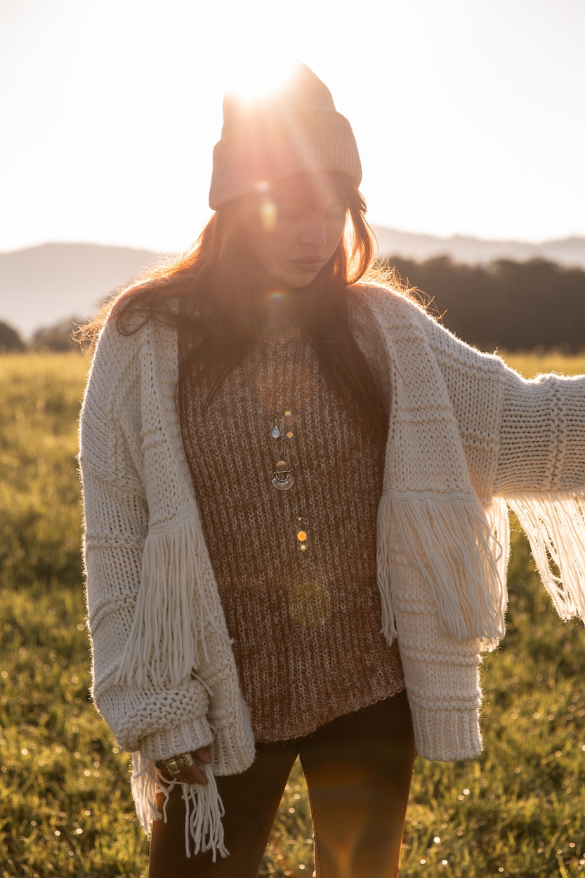 Hailey Boxy Knit 1144 Terracotta Red