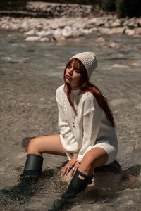 Abbey Knitted Dress 20094 Off white