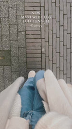 Video laden en afspelen in Gallery-weergave, Wide Leg Q127 Jeans
