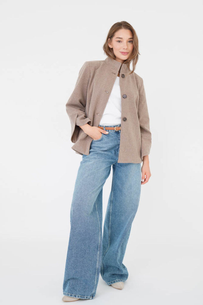 Coat Alice Light Taupe/Vizon
