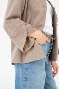 Coat Alice Light Taupe/Vizon