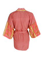 Afbeelding in Gallery-weergave laden, Luna Short Kimono 39149 Pink Yellow
