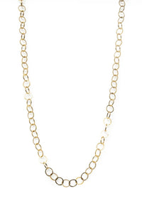 Golden Round Chain Necklace 27028