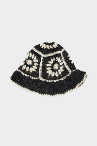 Crochet Hat CM3579 Zwart