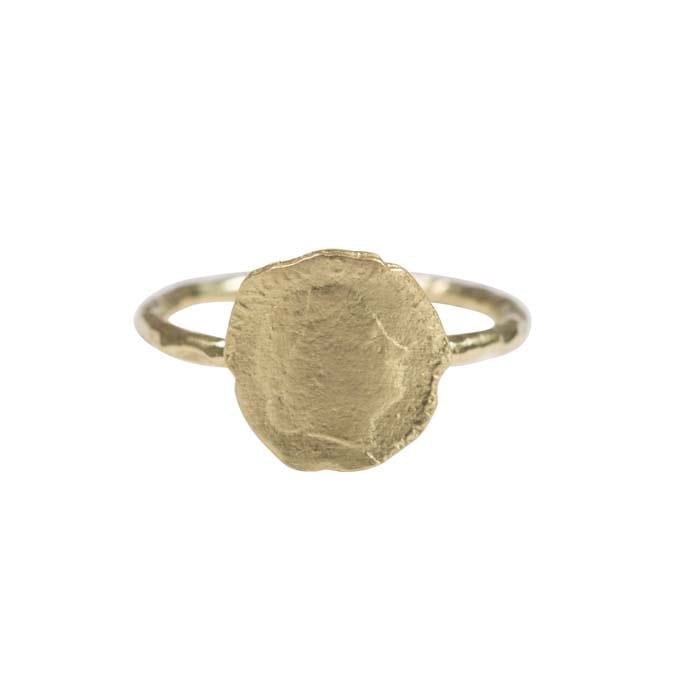 Ten Cent Ring R661 Gold Plated