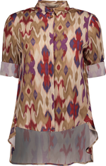 Afbeelding in Gallery-weergave laden, Blouse A-lijn CED4 2155 Beige/Viola

