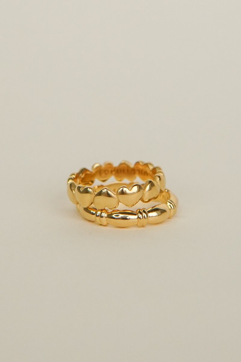 L'amour Pinky Ring WTRG096YBGP1 Gold Plated
