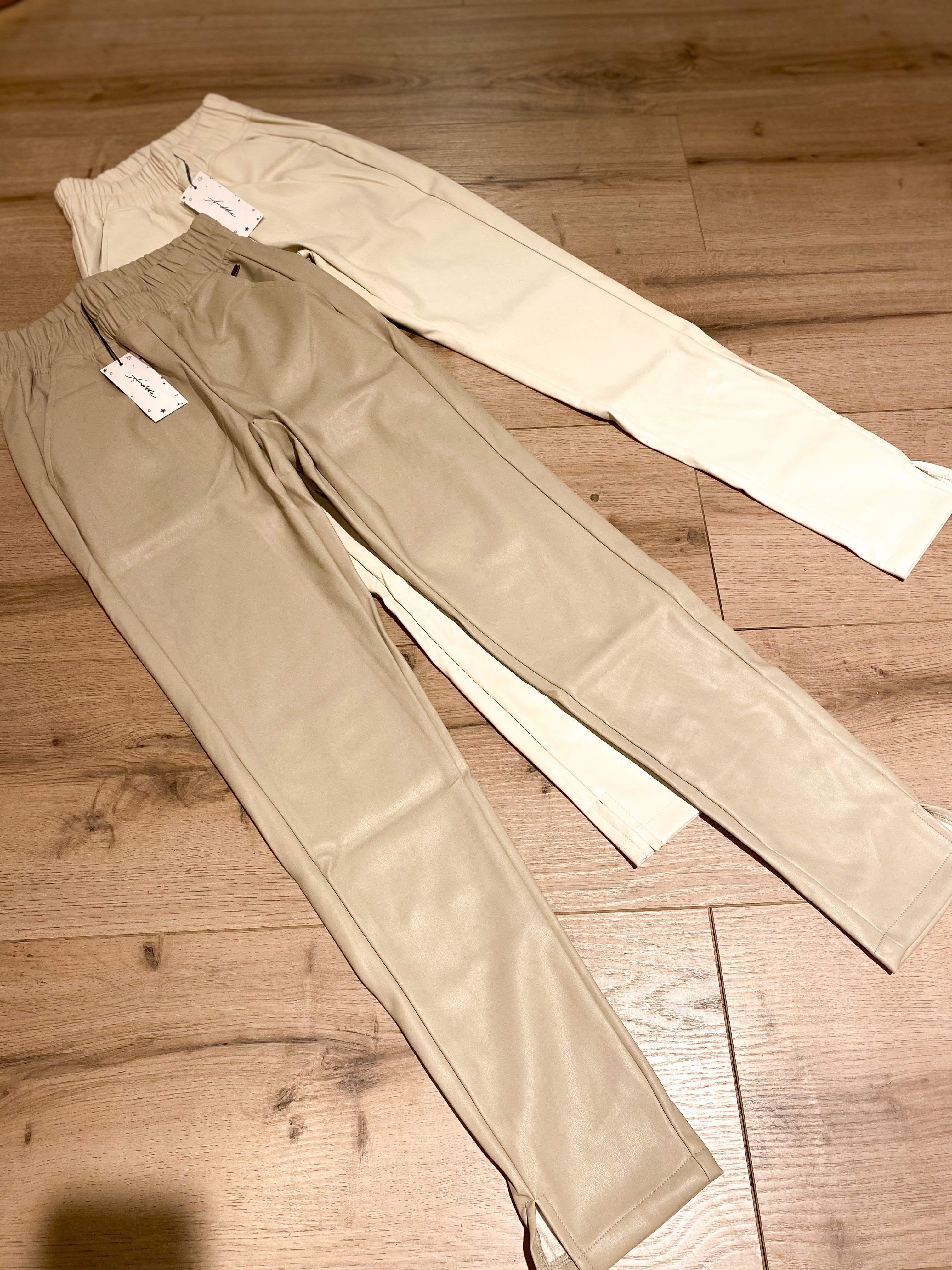 Leather Pants Winsome Off white