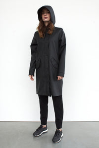 London Long Raincoat 487 Black