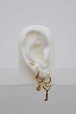 Afbeelding in Gallery-weergave laden, Leaves Coin Earring WTHP079YBGP0
