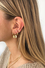 Afbeelding in Gallery-weergave laden, Leaves Coin Earring WTHP079YBGP0
