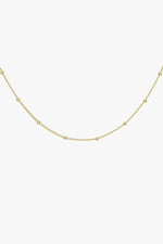 Afbeelding in Gallery-weergave laden, Stud Chain Necklace 45cm WTNK049 Gold Plated
