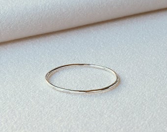 Super Tiny Thin Ring YVKE_20716 Zilver