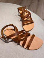 Afbeelding in Gallery-weergave laden, Leather Sandal Cleopatra Natural
