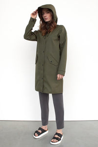 London Long Raincoat 487 Grape Leaf