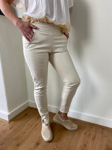 Leather Pants Winsome Off white