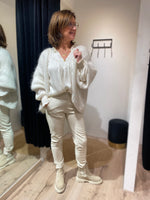 Afbeelding in Gallery-weergave laden, Leather Pants Winsome Off white
