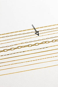 Stud Chain Necklace 45cm WTNK049 Gold Plated